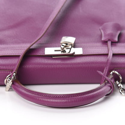 Hermes Chevre Mysore Horseshoe Kelly Retourne 28 Anemone Iris 12 of 42