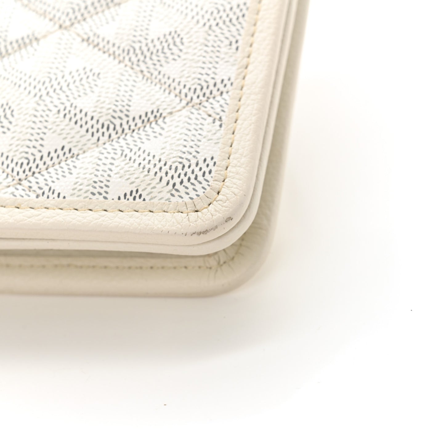 Goyardine Alexandre III Bag White