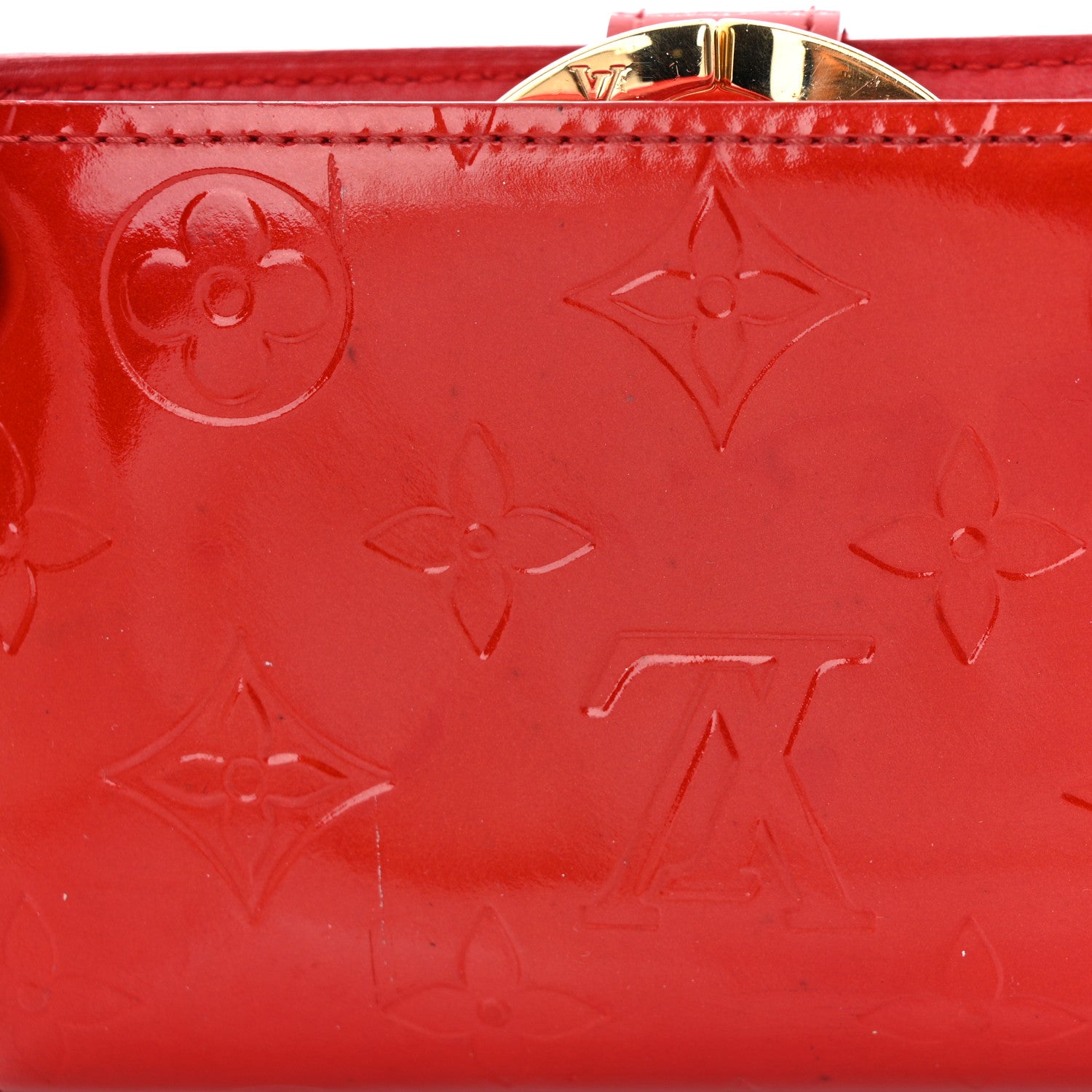 Louis Vuitton Vernis French Purse Wallet Pomme D'Amour 15 of 15