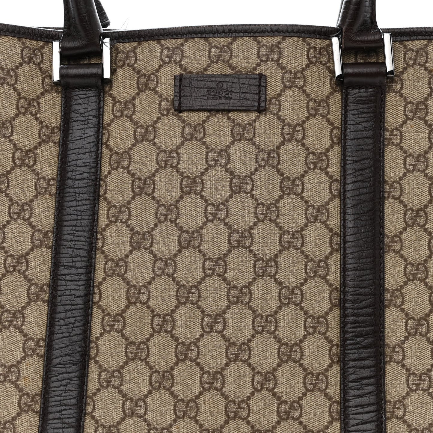 GG Plus Monogram Medium Joy Tote Dark Brown