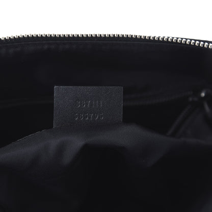 Gucci GG Supreme Monogram Web Messenger Bag Black 7 of 10