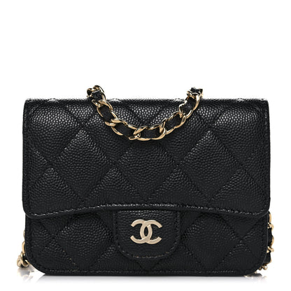 Chanel Caviar Quilted Mini Chain Bag Black 1 of 12