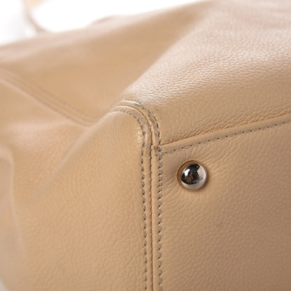 Chanel Calfskin Cerf Executive Shopper Tote Light Beige 9 of 16
