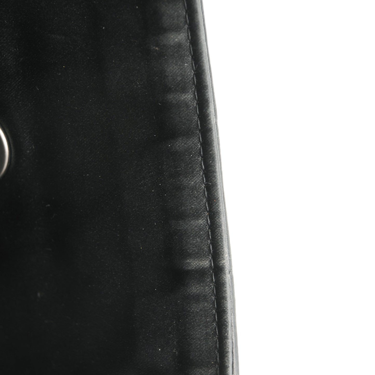 Lambskin Quilted East West Chocolate Bar Flap Black