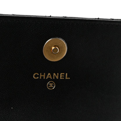 Chanel Lambskin Quilted Pearl Crush Flap With Chain Black 6 of 11