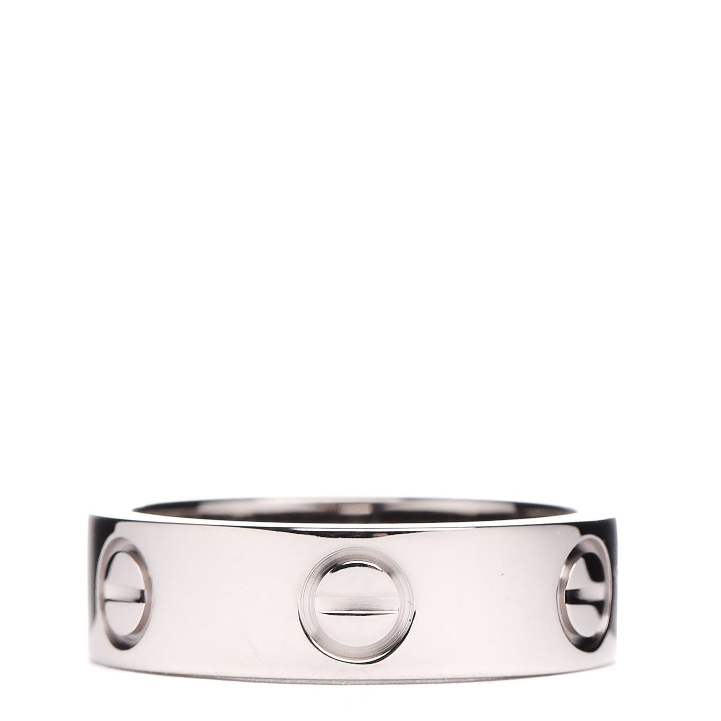 18K White Gold 5.5mm LOVE Ring 51 5.75