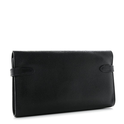 Hermes Epsom Kelly Longue Wallet Black 3 of 9