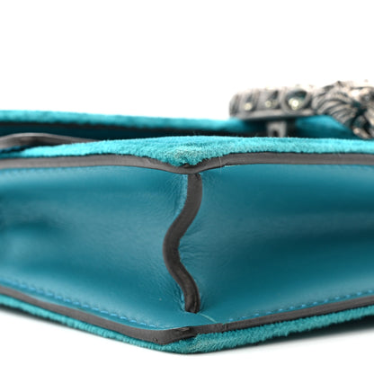 Gucci Velvet Super Mini Dionysus Shoulder Bag Pavone Cyan 8 of 11