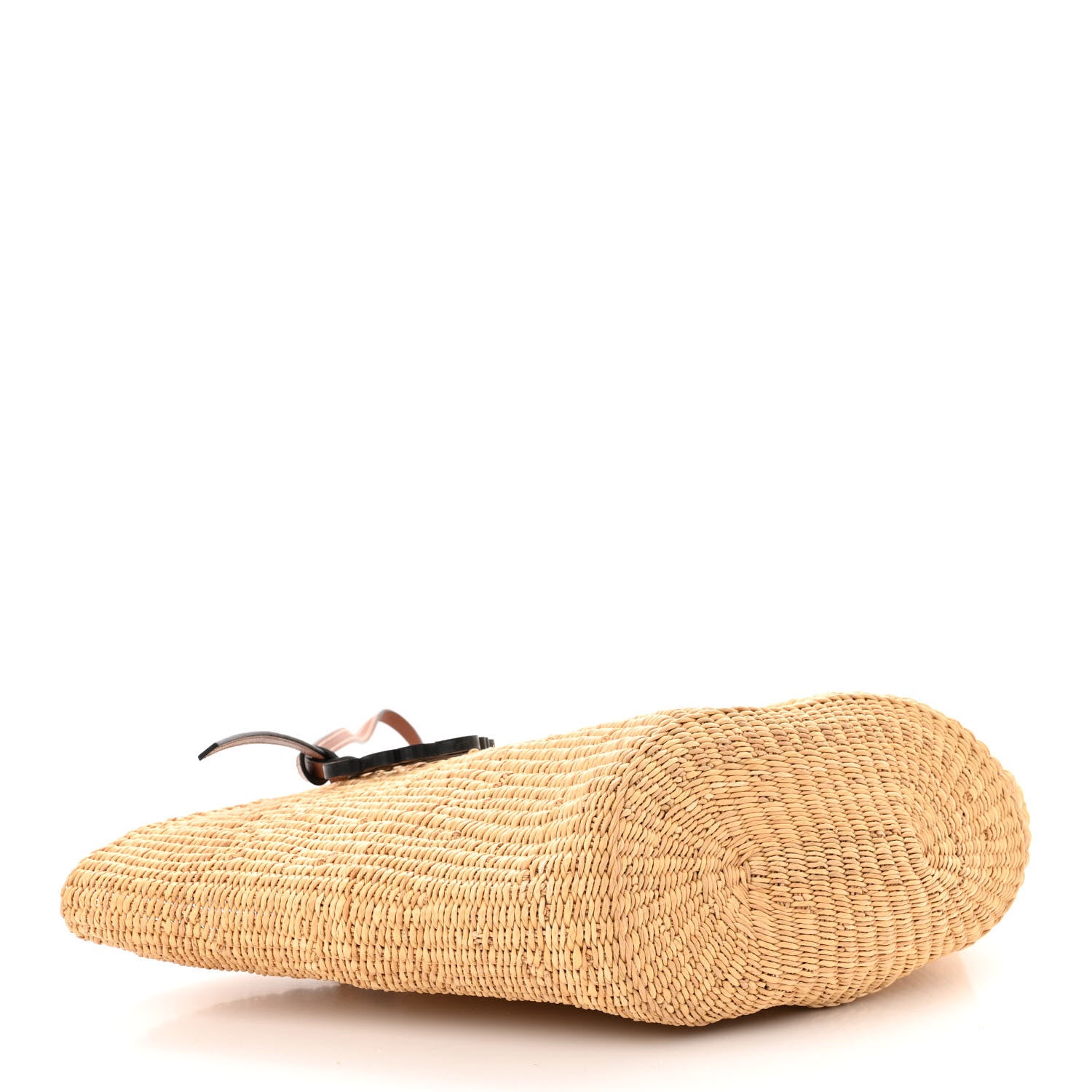 Loewe Calfskin Raffia Paulas Ibiza Small Basket Tote Bag Natural Tan 4 of 11