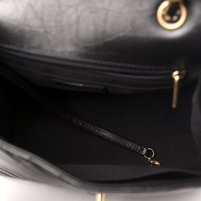 Chanel Aged Calfskin Chevron Quilted Backpack Black 4 of 10