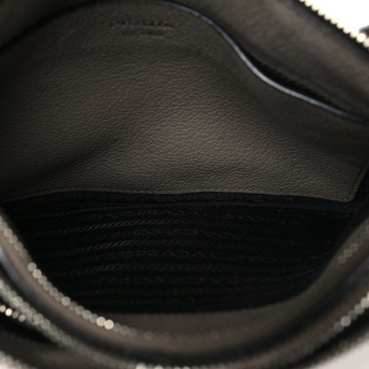 Prada Vitello Phenix Double Zip Crossbody Bag Argilla 5 of 12