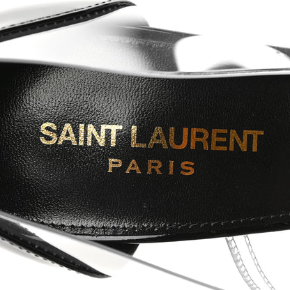 Saint Laurent Patent Calfskin PVC Opyum 110 Pump 40 Black Transparent 7 of 8
