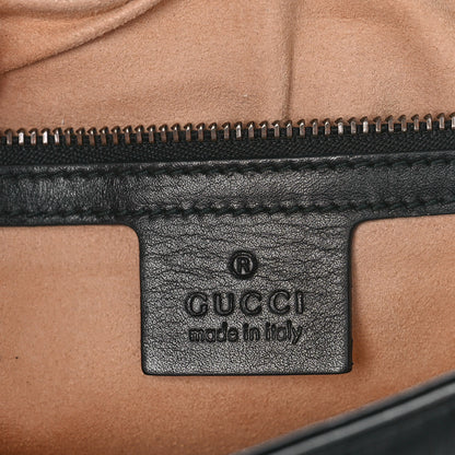 Gucci Calfskin Matelasse Medium GG Marmont Shoulder Bag Black 6 of 14