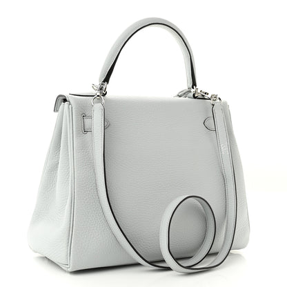 Hermes Togo Kelly Retourne 28 Bleu Pale 2 of 10