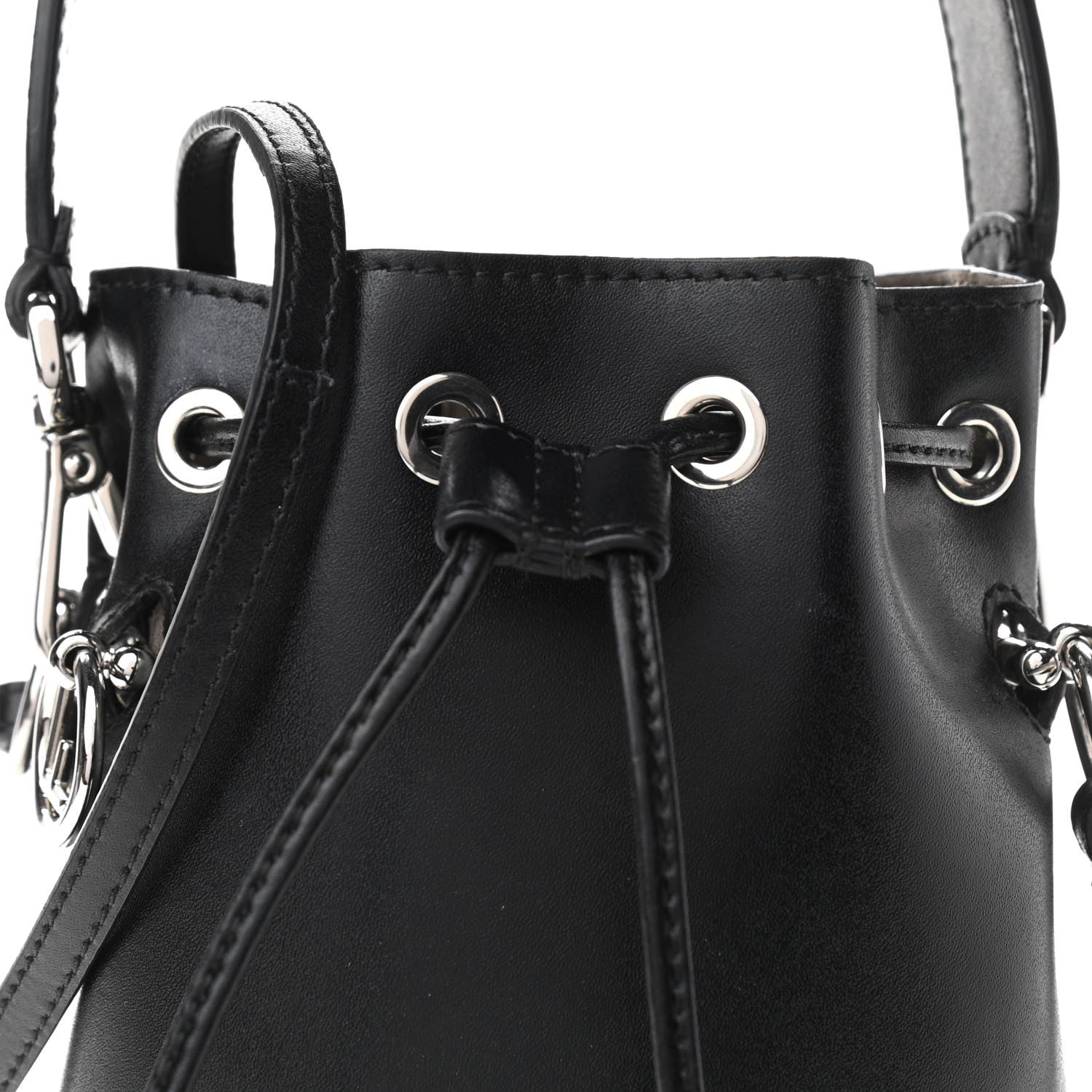 Fendi Vitello Liberty Pearl F is Fendi Mini Mon Tresor Bucket Bag Black 10 of 10