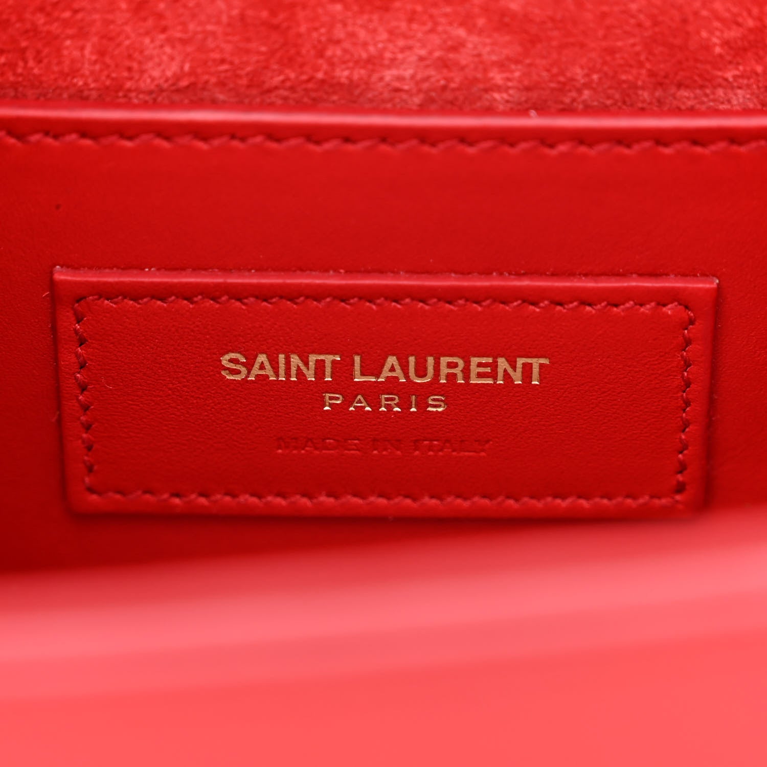 Saint Laurent Smooth Calfskin Medium Classic Monogram Kate Tassel Satchel Red 6 of 12