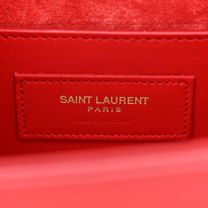 Saint Laurent Smooth Calfskin Medium Classic Monogram Kate Tassel Satchel Red 6 of 12