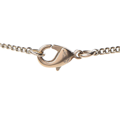 Chanel Crystal Pearl CC Drop Pendant Necklace Gold 4 of 4