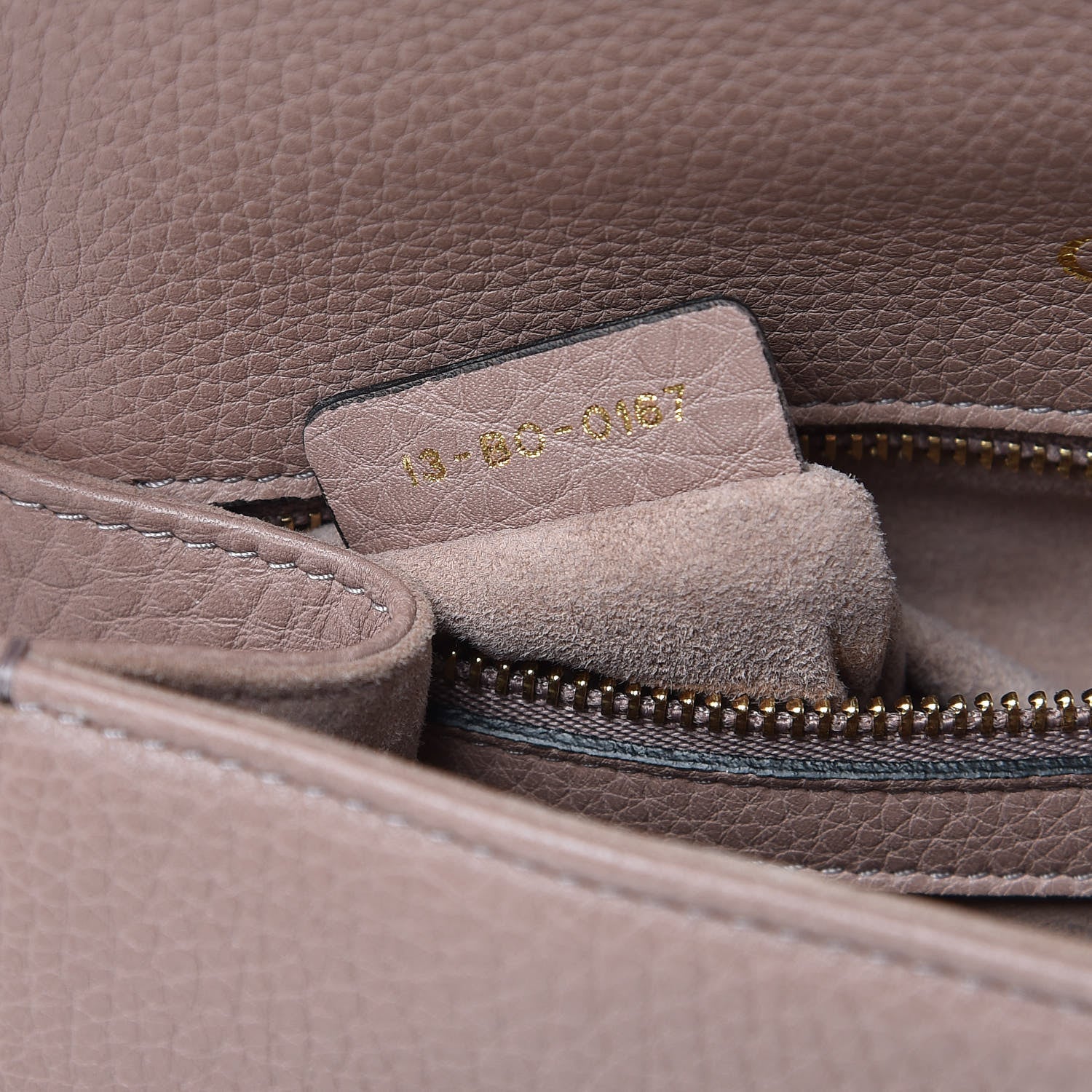 Christian Dior Grained Calfskin Small Diorama Flap Bag Taupe 7 of 9