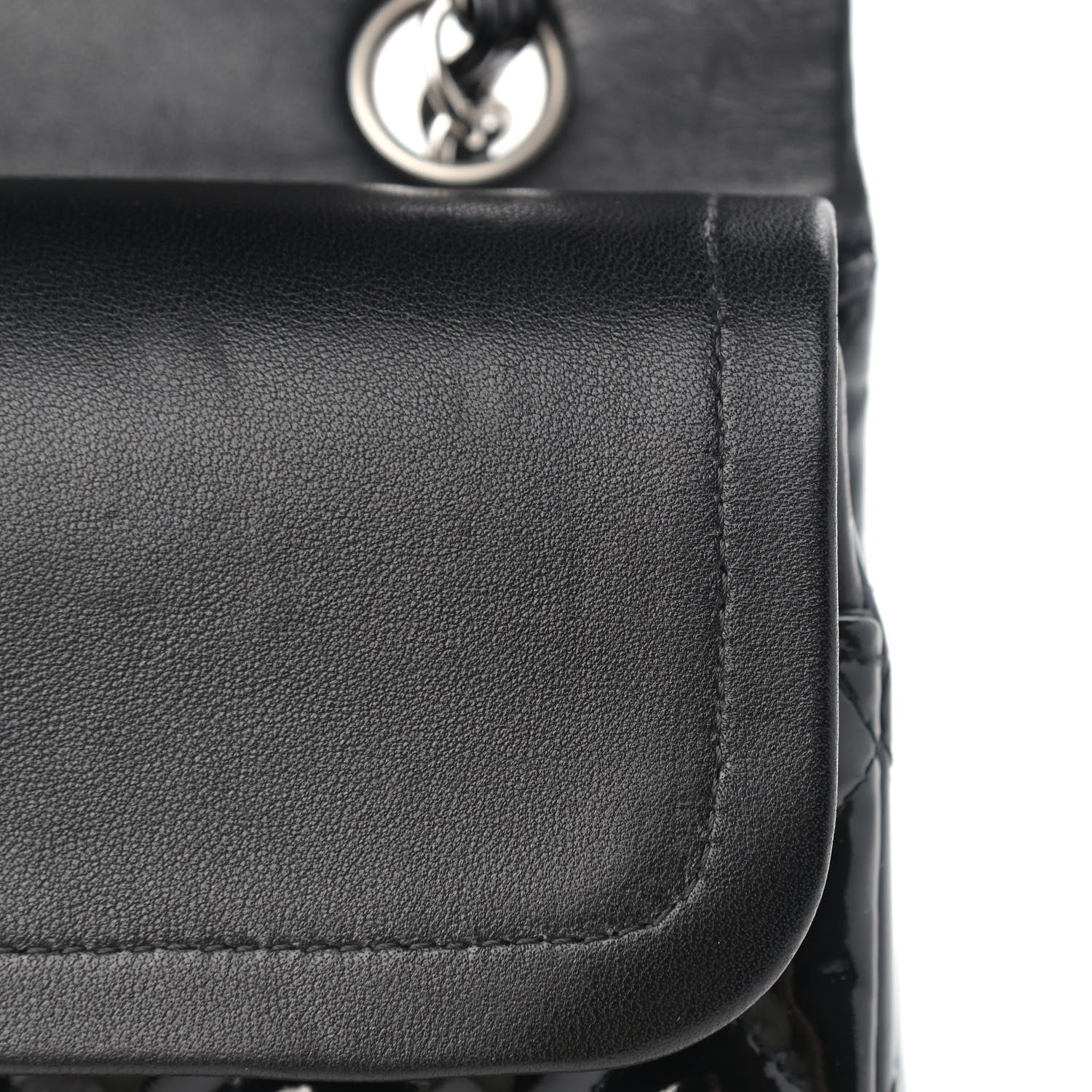 Chanel Patent Quilted Medium Double Flap Black 15 of 22