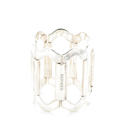 Hermes Sterling Silver Wide Cuff M 3 of 6