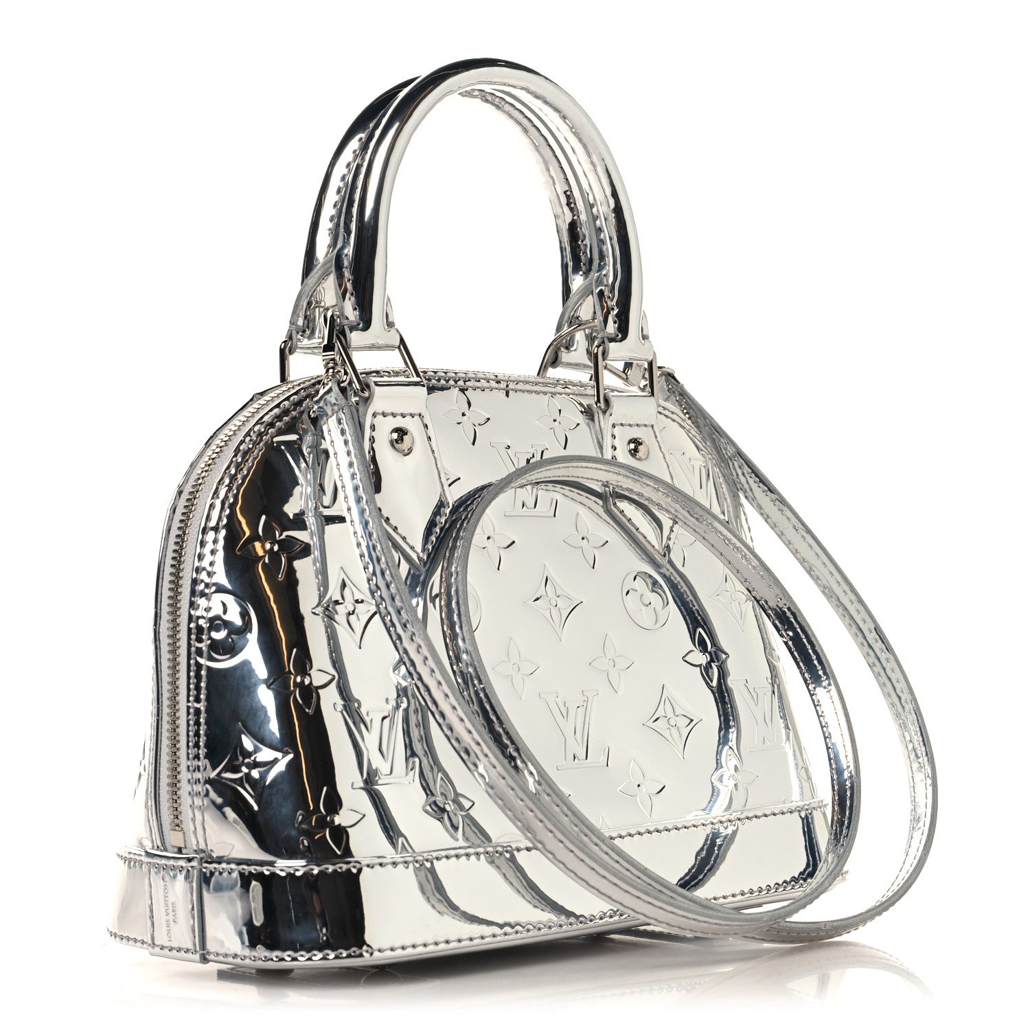 Louis Vuitton Monogram Miroir Alma BB Silver Silver 3 of 12