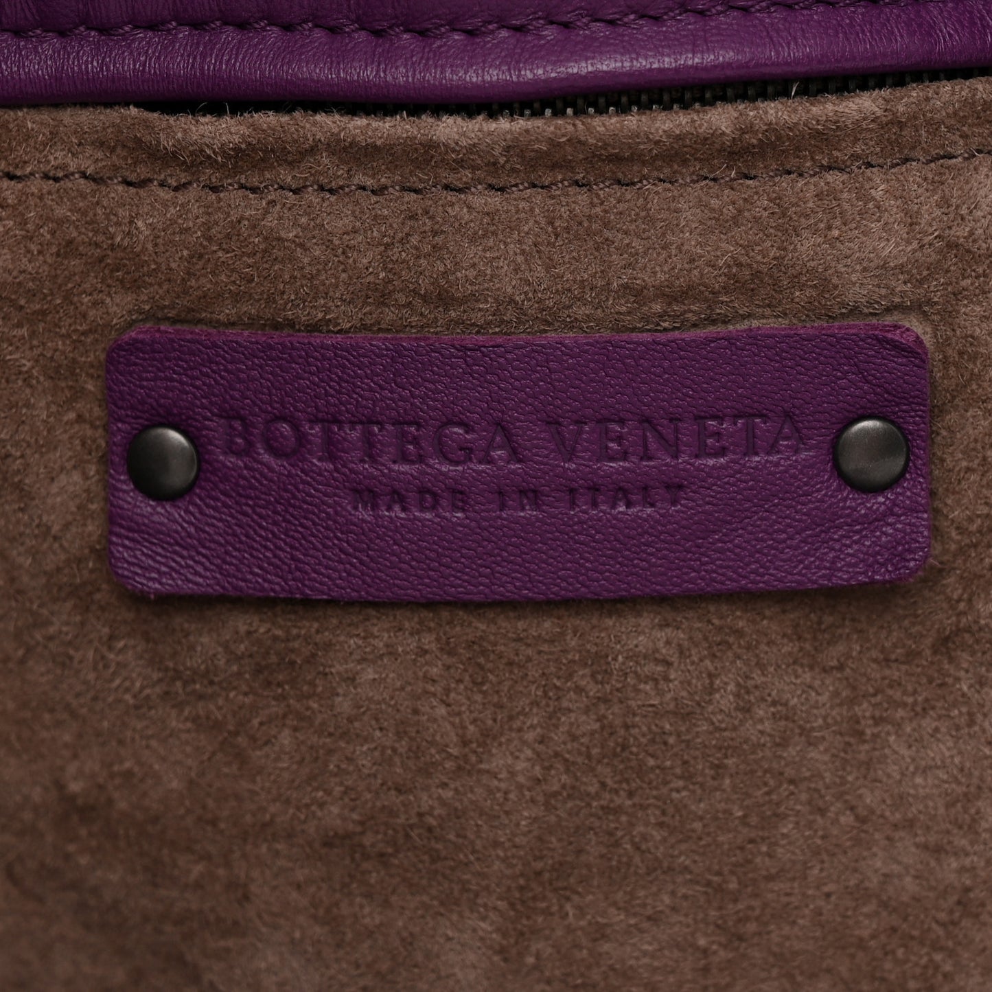 Nappa Intrecciato Large Cesta Tote Eggplant Eggplant