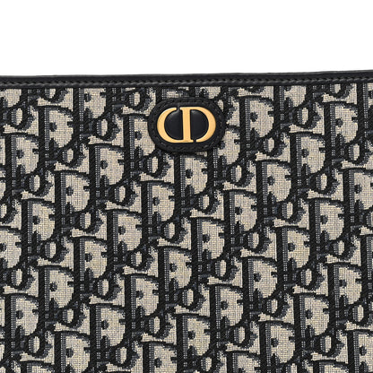 Christian Dior Oblique 30 Montaigne Pouch Blue 7 of 10