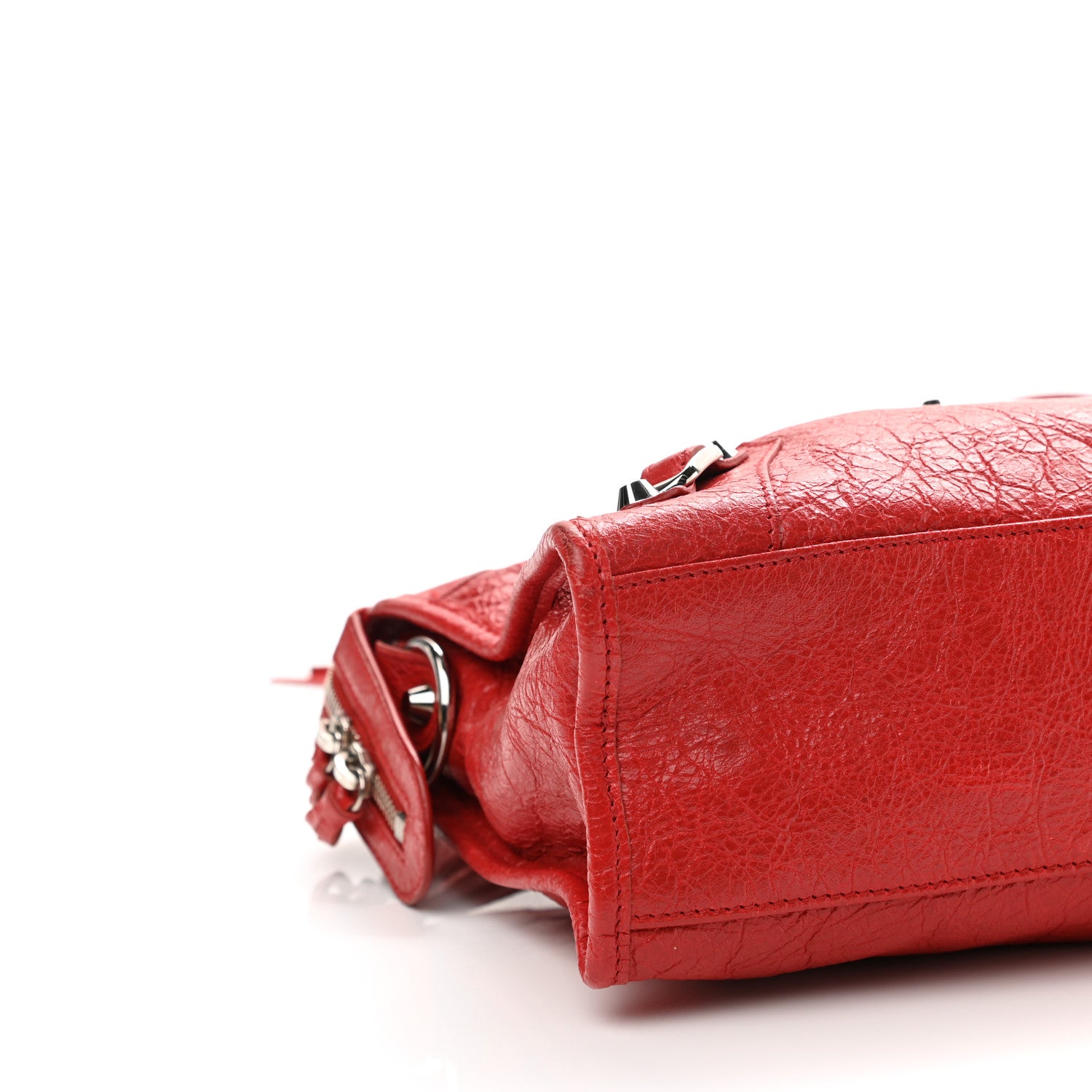 Balenciaga Agneau Classic Silver Hardware S City Rouge Groseille 9 of 11