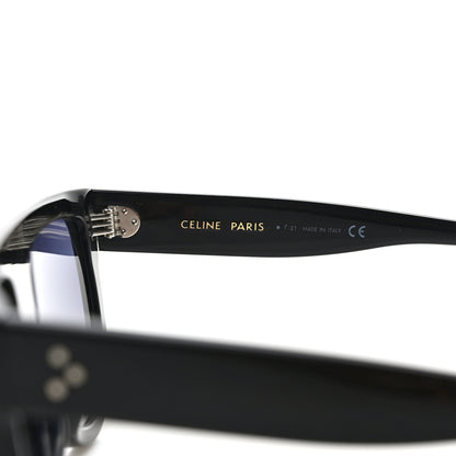 Celine Acetate Polarized Rectangular Sunglasses CL40011N Black 5 of 7
