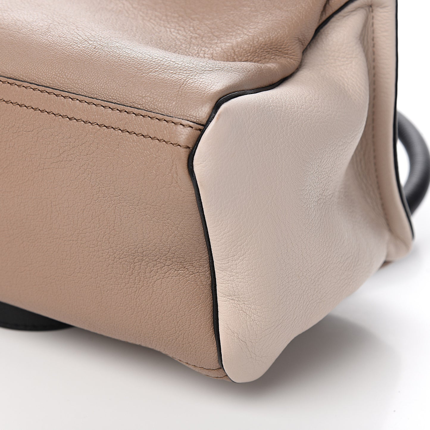 Sugar Goatskin Small Bi-Color Pandora Natural