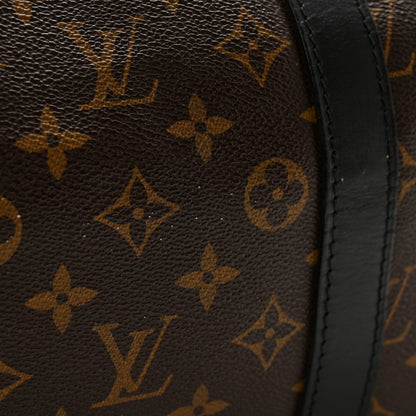 Louis Vuitton Monogram Macassar Keepall Bandouliere 55 12 of 12