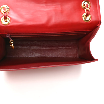 Chanel Lambskin Quilted Small Single Flap Red 5 of 10