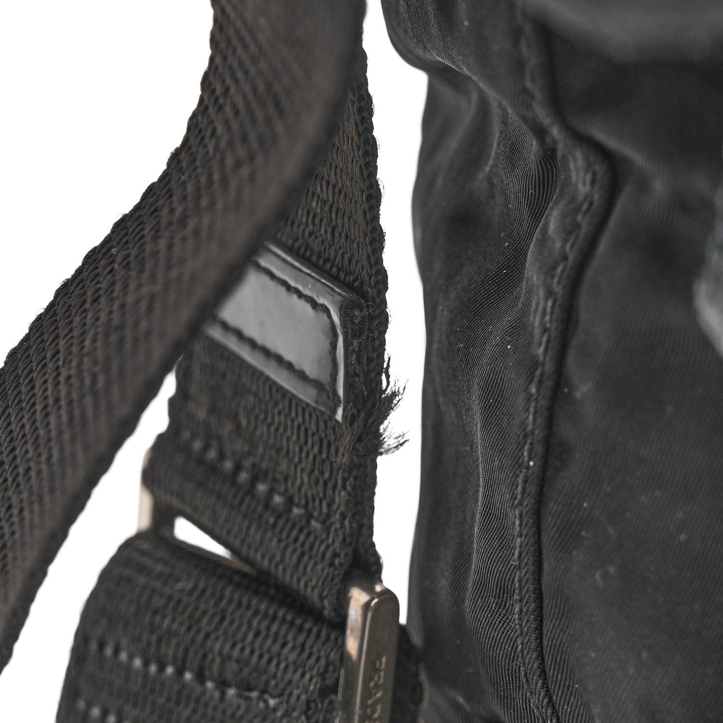 Tessuto Nylon Saffiano Small Vela Messenger Black