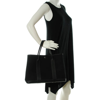 Hermes Toile Negonda Garden Party Tote 36 MM Black 2 of 6