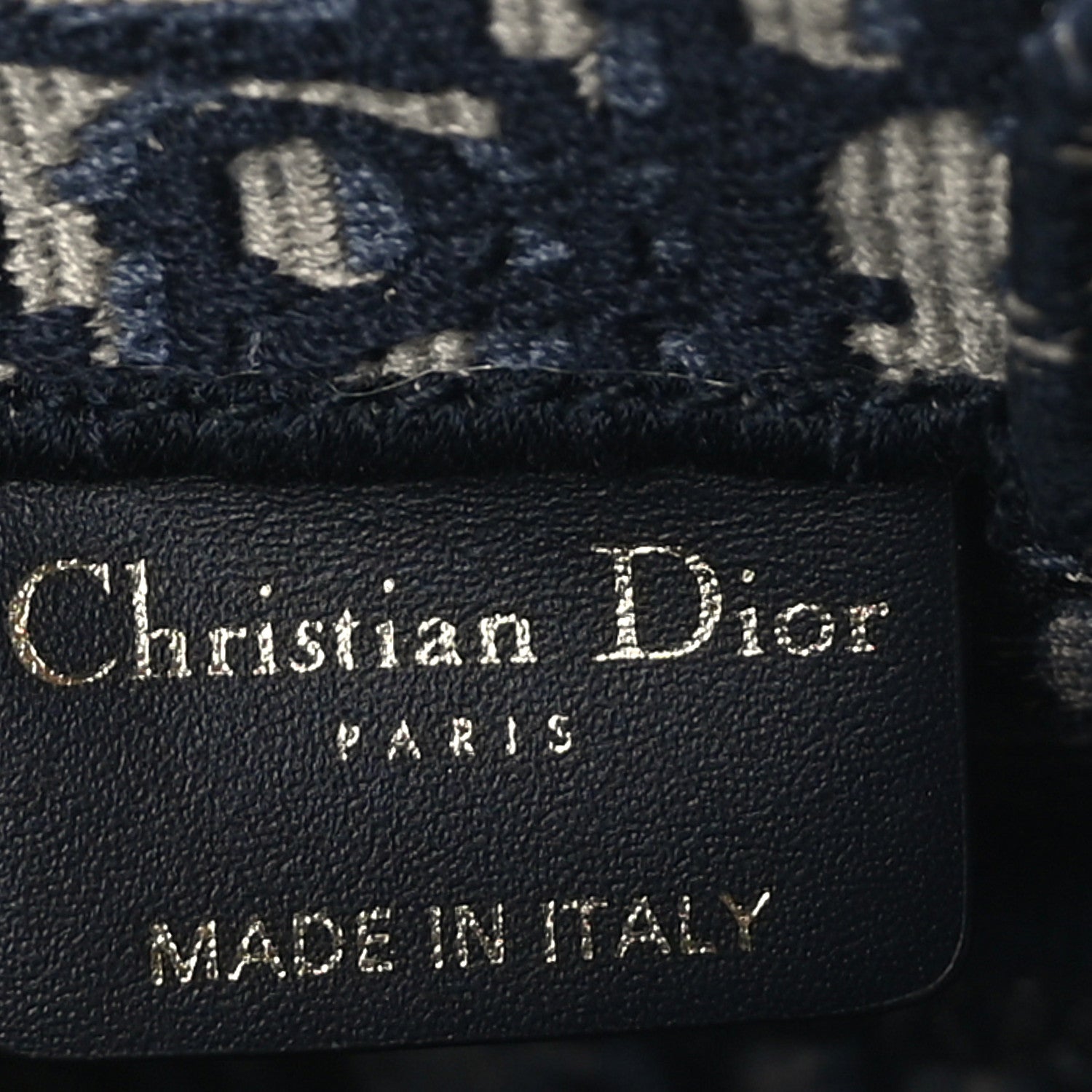 Christian Dior Oblique Mini Book Tote Phone Bag Blue 7 of 9