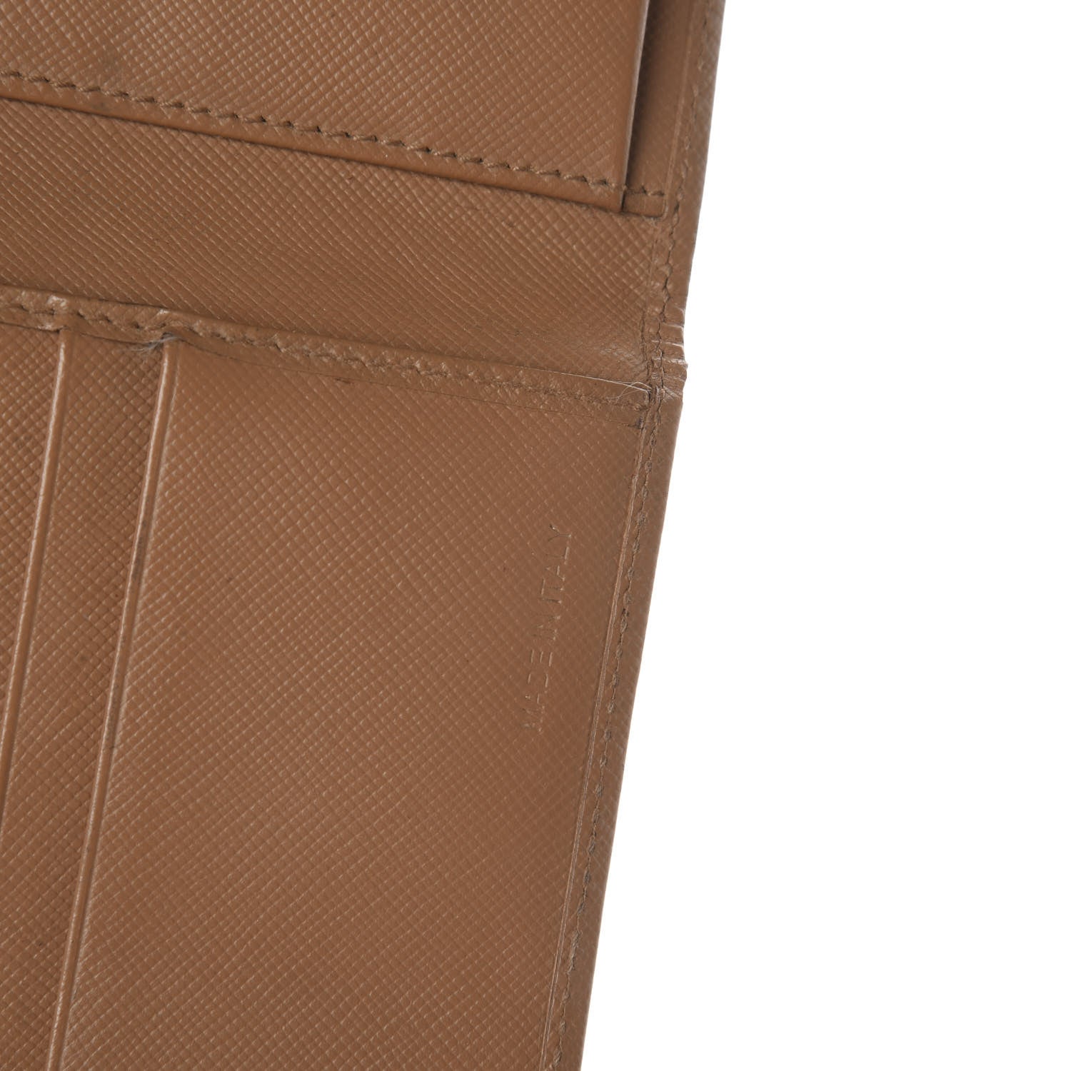 Prada Saffiano Metal Flap Wallet Naturale 6 of 6