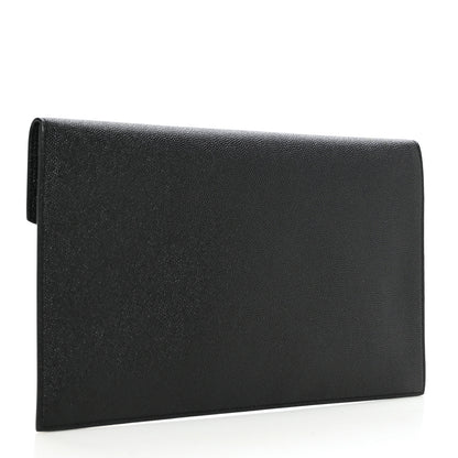 Saint Laurent Grain De Poudre Uptown Pouch Black 3 of 7
