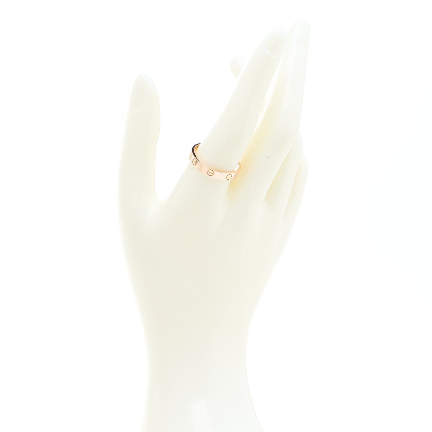 18K Pink Gold 3.5mm LOVE Wedding Band Ring 62 10