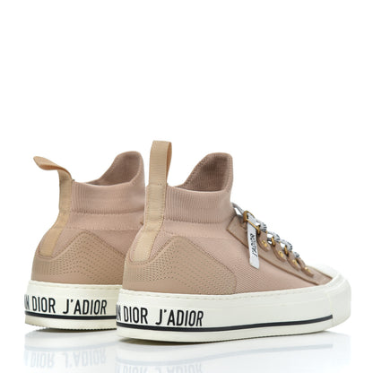 Christian Dior Technical Knit Womens Walk'n Dior High Top Sneakers 35.5 Nude 4 of 16