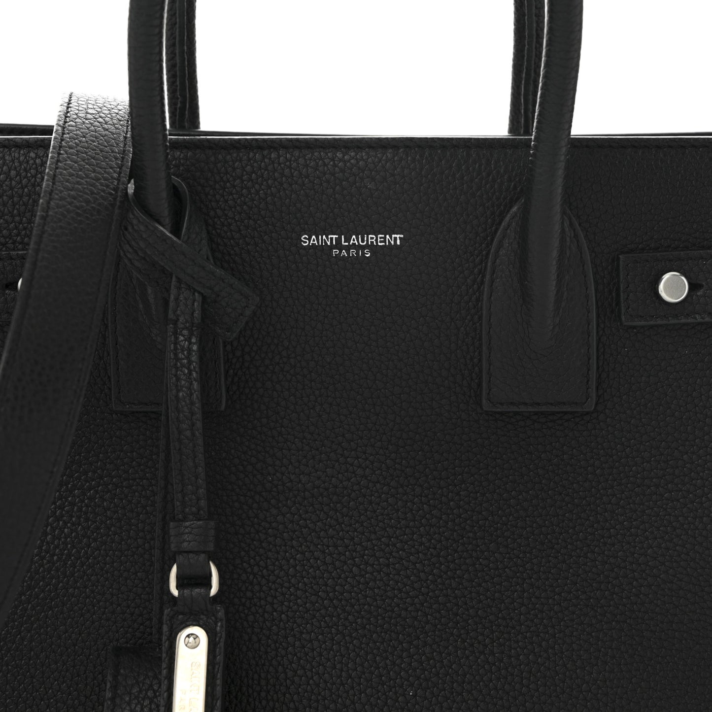 Grained Calfskin Baby Sac De Jour Souple Black