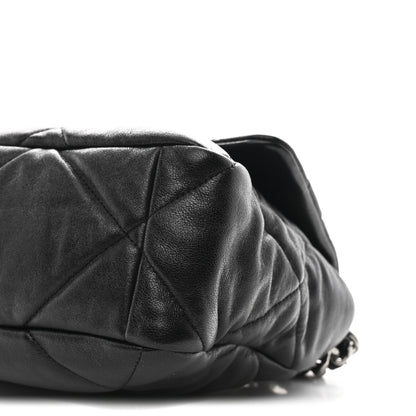 Chanel Lambskin Quilted Large Chanel 19 Flap Black 10 of 10
