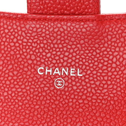 Chanel Caviar Quilted Travel Wallet Red 7 of 11