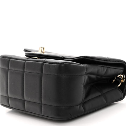 Chanel Lambskin Resin Crystal Square Quilted Mini Monacoco Flap Black 10 of 11