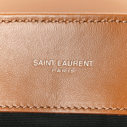 Saint Laurent Calfskin Y Quilted Monogram Medium Loulou Chain Satchel Dark Natural 6 of 13