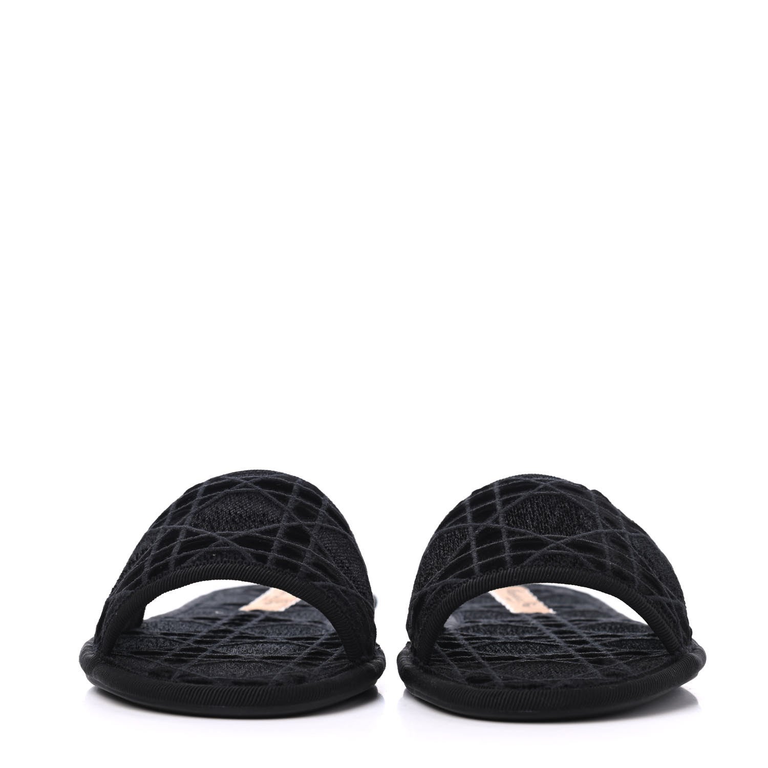 Christian Dior Velvet Cannage Chez Moi Sandal 36 Black 2 of 9
