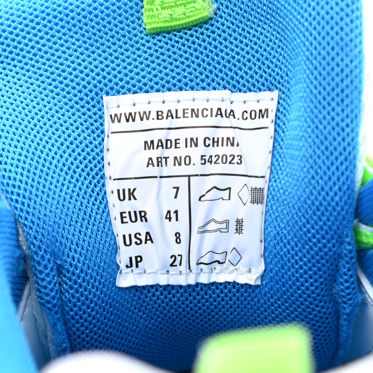 Mesh Nylon Mens Track Sneakers 41 White Green Blue