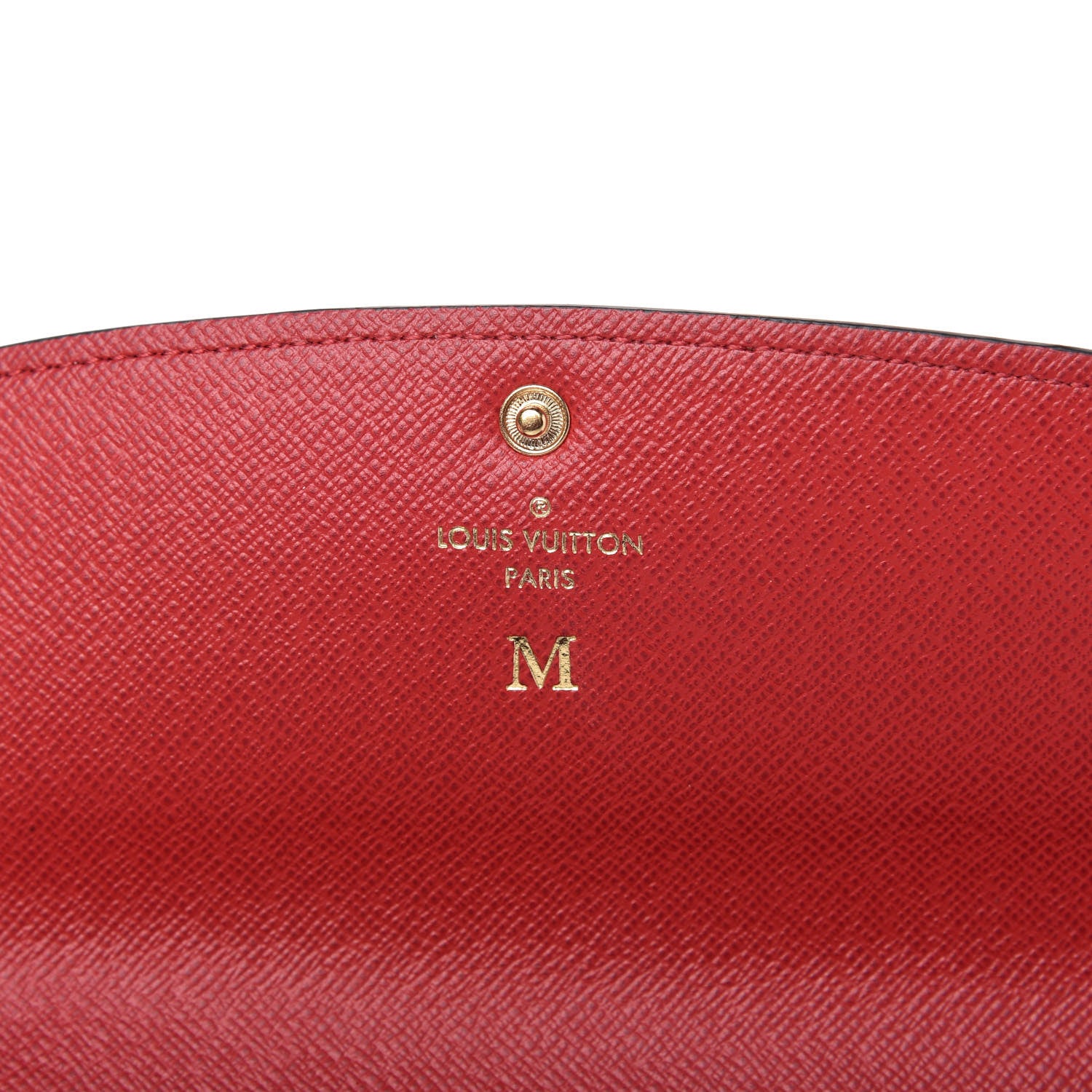 Louis Vuitton Damier Ebene Emilie Wallet Red 8 of 10