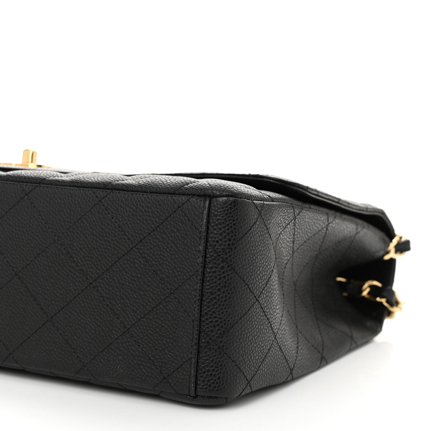 Caviar Quilted Maxi Single Flap Black