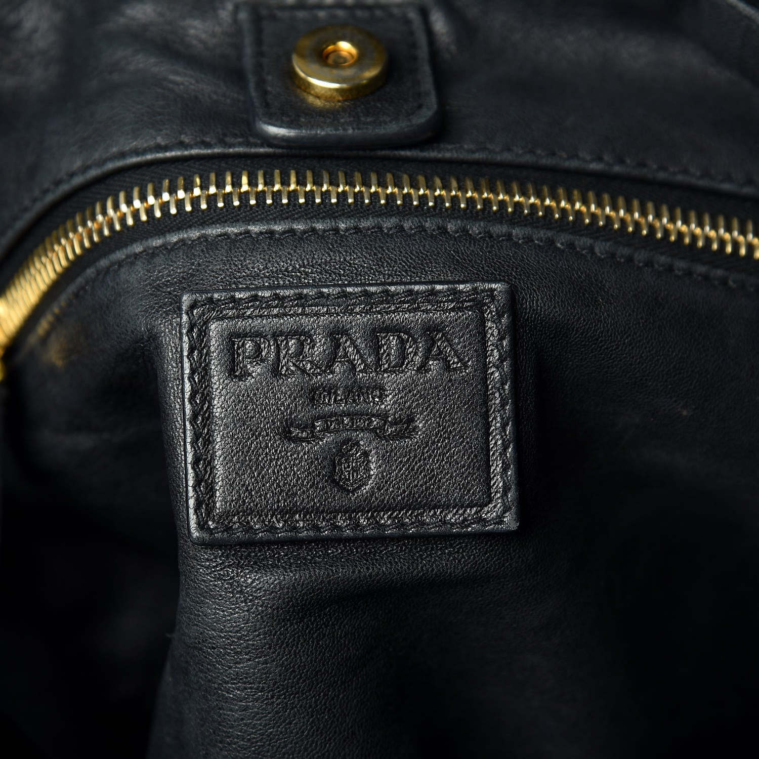Prada Soft Calfskin Hobo Black 6 of 10